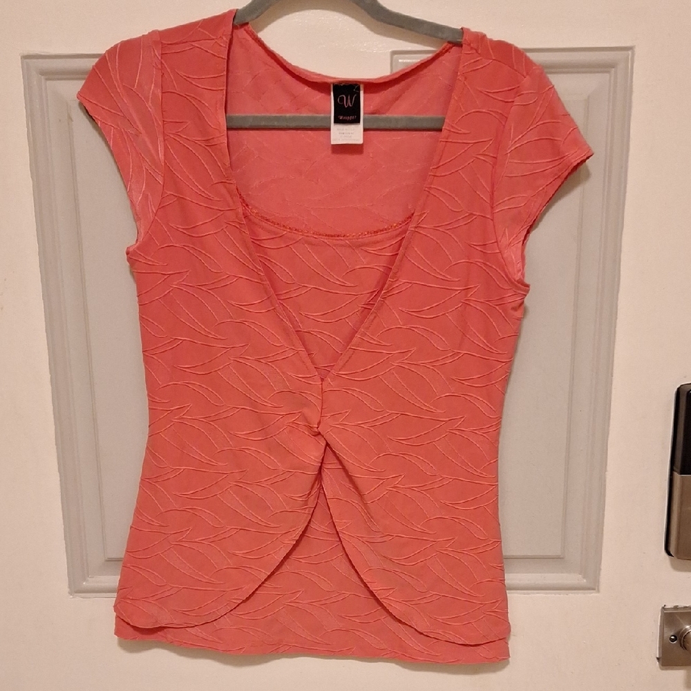 Wrapper Coral Leaf Pattern Blouse